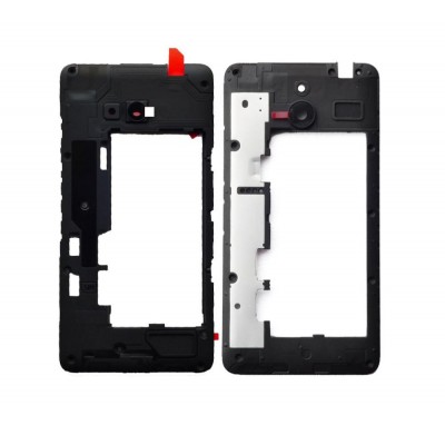 Lcd Frame Middle Chassis For Microsoft Lumia 640 Xl Dual Sim Orange By - Maxbhi Com