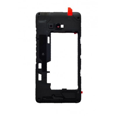 Lcd Frame Middle Chassis For Microsoft Lumia 640 Xl Dual Sim Orange By - Maxbhi Com
