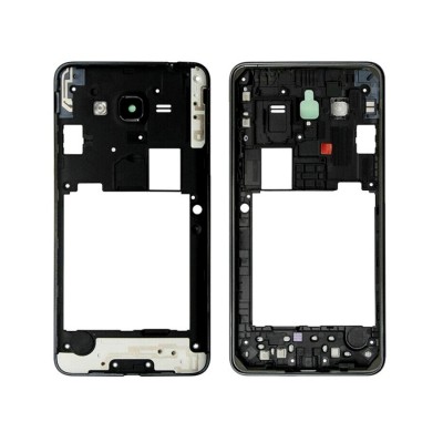 Lcd Frame Middle Chassis For Samsung Galaxy Grand Prime Plus Black By - Maxbhi Com
