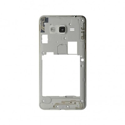 Lcd Frame Middle Chassis For Samsung Galaxy Grand Prime Plus Silver By - Maxbhi Com