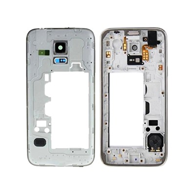 Lcd Frame Middle Chassis For Samsung Galaxy S5 Mini Duos G800h Black By - Maxbhi Com