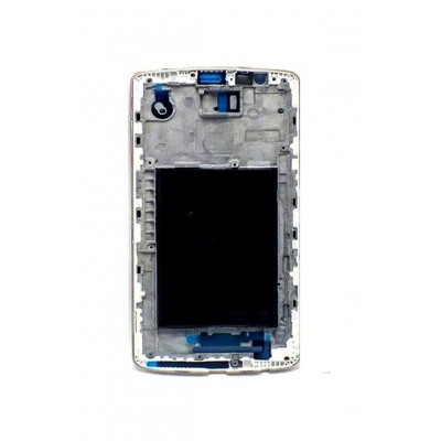Lcd Frame Middle Chassis For Lg G3 D855 White By - Maxbhi Com