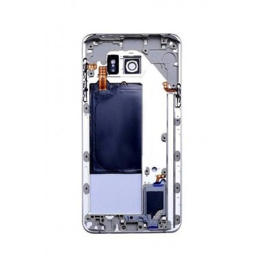 Lcd Frame Middle Chassis For Samsung Galaxy Note 5 Dual Sim 32gb White By - Maxbhi Com
