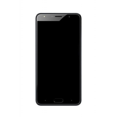 Lcd Frame Middle Chassis For Micromax Evok Dual Note 3gb Ram Black By - Maxbhi Com