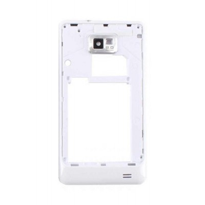 Lcd Frame Middle Chassis For Samsung Galaxy S2 Function White By - Maxbhi Com