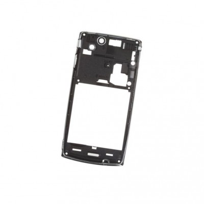 Lcd Frame Middle Chassis For Sony Ericsson Xperia Arc S Lt18i Black By - Maxbhi Com