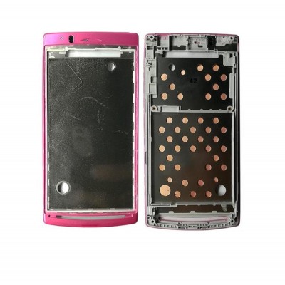 Lcd Frame Middle Chassis For Sony Ericsson Xperia Arc S Pink By - Maxbhi Com