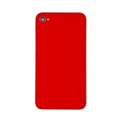 Back Cover For Apple Iphone 4 Red - Maxbhi Com