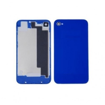 Back Cover For Apple Iphone 4s Dark Blue - Maxbhi Com