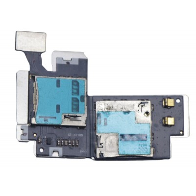 Mmc Sim Connector For Samsung Galaxy Note Ii N7100 Black - Maxbhi Com