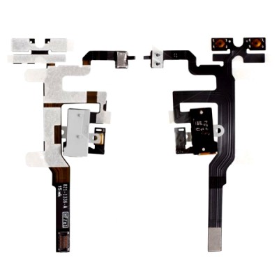 Volume Key Flex Cable For Apple Iphone 4s Black - Maxbhi Com