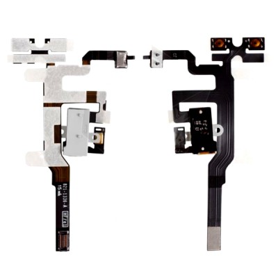 Volume Key Flex Cable For Apple Iphone 4s White - Maxbhi Com