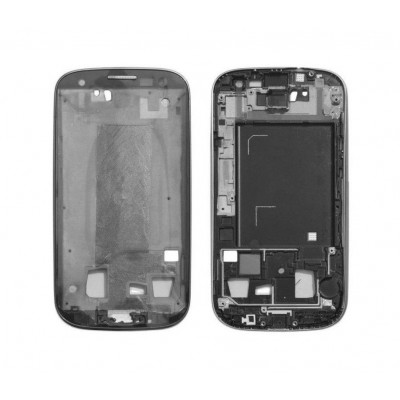 Lcd Frame Middle Chassis For Samsung Galaxy S3 Neo Black By - Maxbhi Com