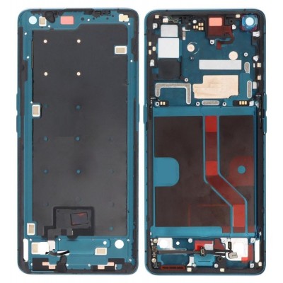 Lcd Frame Middle Chassis For Oppo Find X2 Blue By - Maxbhi Com