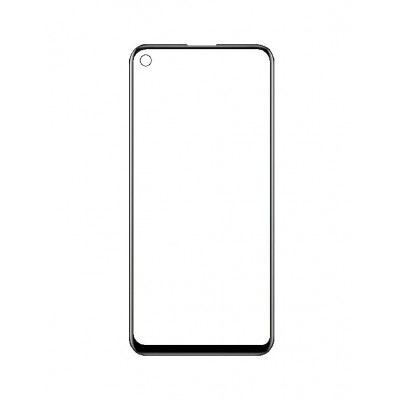Replacement Front Glass For Vivo Y30 Black By - Maxbhi Com