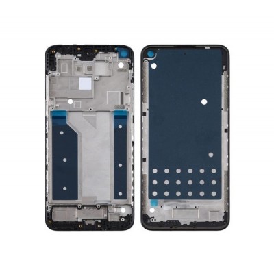 Lcd Frame Middle Chassis For Lg Q61 Black By - Maxbhi Com