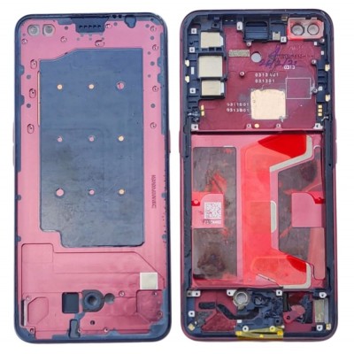 Lcd Frame Middle Chassis For Realme X50 Pro 5g Red By - Maxbhi Com