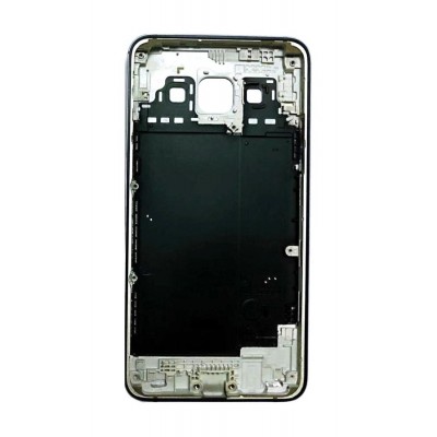 Lcd Frame Middle Chassis For Samsung Galaxy A3 Black By - Maxbhi Com
