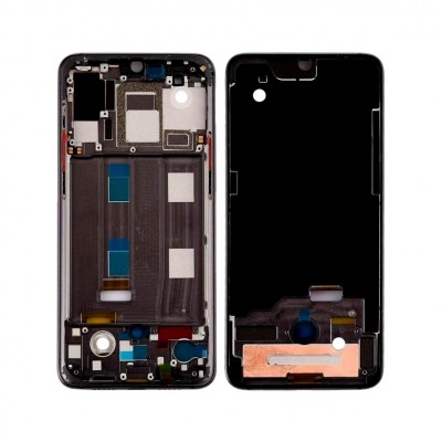 Lcd Frame Middle Chassis For Xiaomi Mi 9 Pro Black By - Maxbhi Com