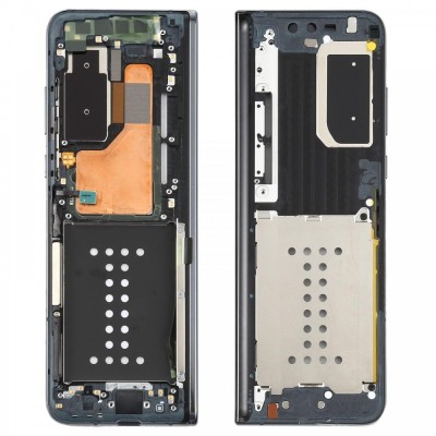Lcd Frame Middle Chassis For Samsung Galaxy Fold Black By - Maxbhi Com