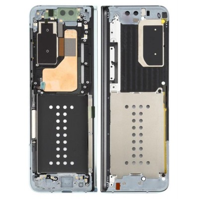Lcd Frame Middle Chassis For Samsung Galaxy Fold Silver By - Maxbhi Com