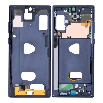 Lcd Frame Middle Chassis For Samsung Galaxy Note 10 Plus 5g Black By - Maxbhi Com
