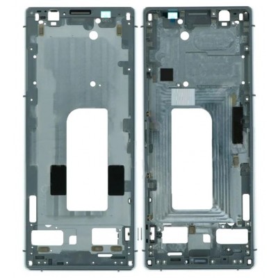 Lcd Frame Middle Chassis For Sony Xperia 5 White By - Maxbhi Com