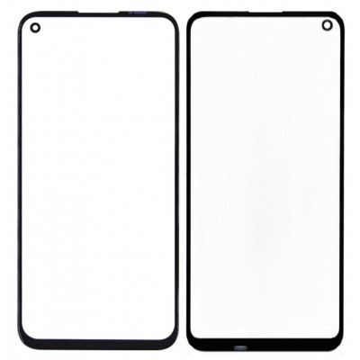 Replacement Front Glass For Huawei P40 Lite E Black By - Maxbhi Com