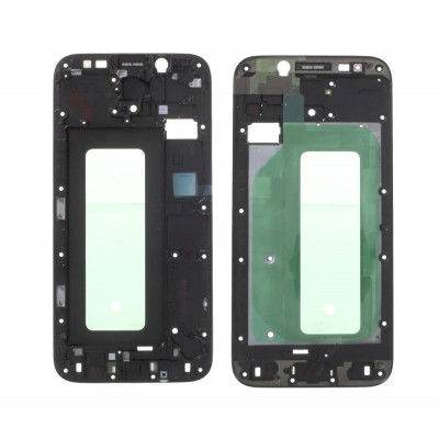 Lcd Frame Middle Chassis For Samsung Galaxy J7 2017 Black By - Maxbhi Com