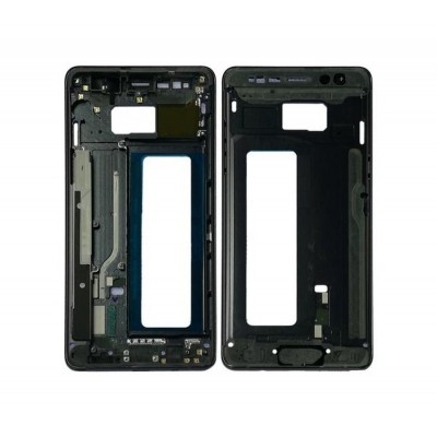 Lcd Frame Middle Chassis For Samsung Galaxy Note Fan Edition Black By - Maxbhi Com