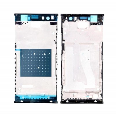 Lcd Frame Middle Chassis For Sony Xperia Xa2 Ultra Black By - Maxbhi Com