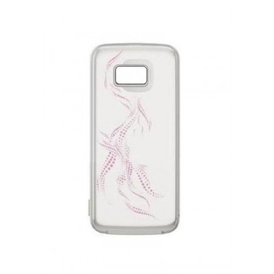 Back Cover For Nokia 5530 Xpressmusic White With Pink - Maxbhi Com
