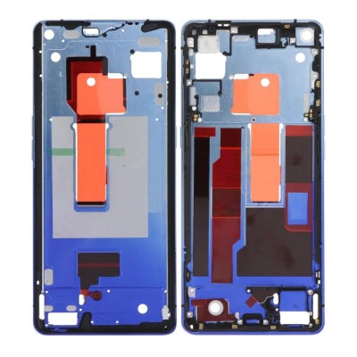 Lcd Frame Middle Chassis For Oppo Find X2 Neo Blue By - Maxbhi Com