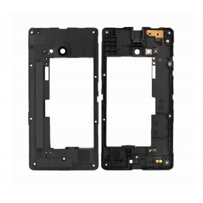 Lcd Frame Middle Chassis For Nokia Lumia 730 White By - Maxbhi Com