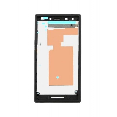 Lcd Frame Middle Chassis For Sony Xperia M2 Dual D2302 White By - Maxbhi Com