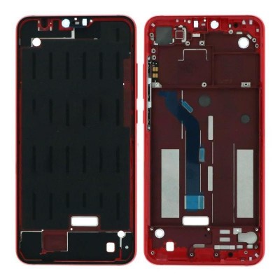 Lcd Frame Middle Chassis For Xiaomi Mi 8 Lite Pink By - Maxbhi Com
