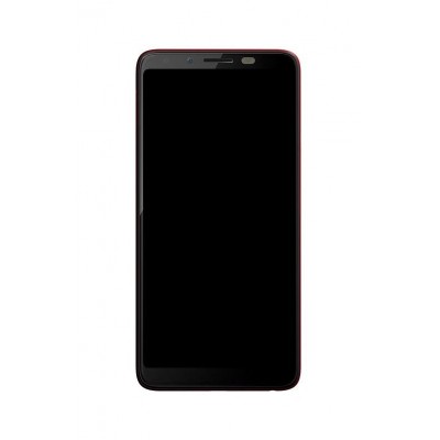 Lcd Frame Middle Chassis For Infinix Hot 6 Red By - Maxbhi Com