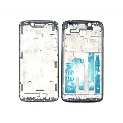 Lcd Frame Middle Chassis For Motorola Moto G7 Play Black By - Maxbhi Com