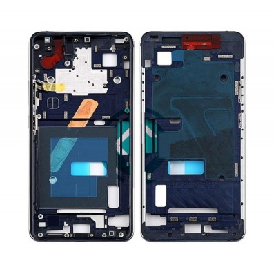 Lcd Frame Middle Chassis For Nokia 9 Pureview Black By - Maxbhi Com