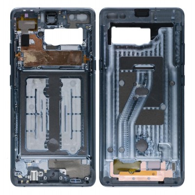 Lcd Frame Middle Chassis For Samsung Galaxy S10 5g Black By - Maxbhi Com