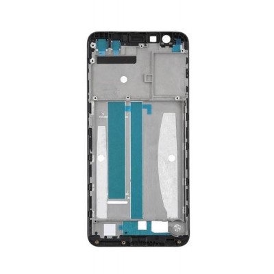 Lcd Frame Middle Chassis For Asus Zenfone Max Plus M1 Black By - Maxbhi Com