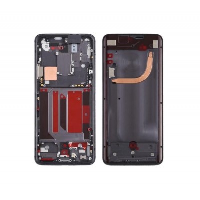 Lcd Frame Middle Chassis For Oneplus 7 Pro 5g Black By - Maxbhi Com