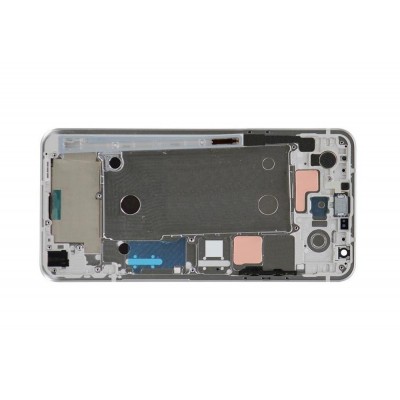 Lcd Frame Middle Chassis For Lg Stylo 5 White By - Maxbhi Com