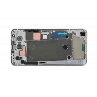 Lcd Frame Middle Chassis For Lg Stylo 5 White By - Maxbhi Com