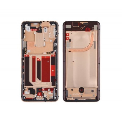 Lcd Frame Middle Chassis For Oneplus 7 Pro 5g Gold By - Maxbhi Com