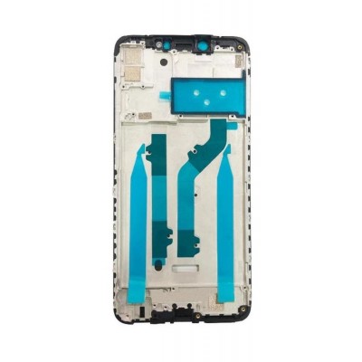 Lcd Frame Middle Chassis For Tecno Mobile Camon 11 Pro Black By - Maxbhi Com