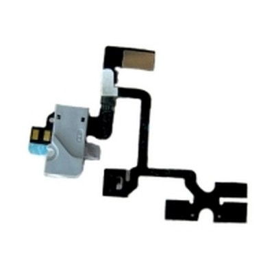 Audio Jack Flex Cable For Apple iPhone 4 - White