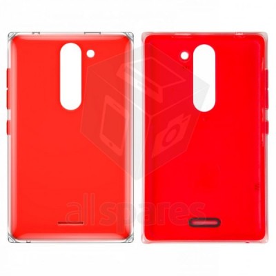Back Cover For Nokia Asha 502 Dual SIM - Red