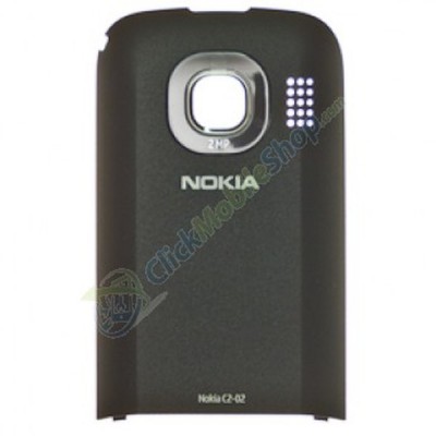 Back Cover For Nokia C2-02 Touch and Type - Black