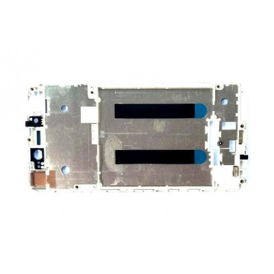 Lcd Frame Middle Chassis For Asus Zenfone Live 16gb White By - Maxbhi Com
